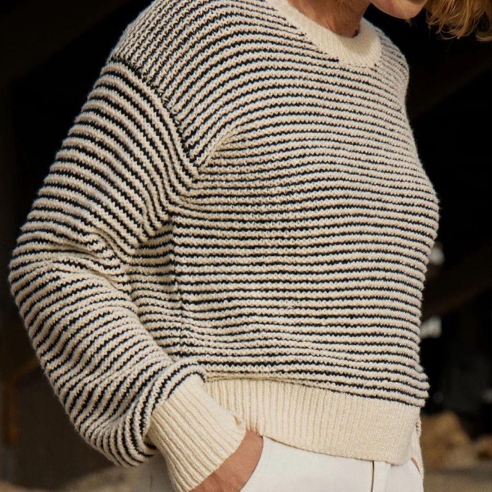 Buck Mason Dropped Shoulder Cotton Sweater size S